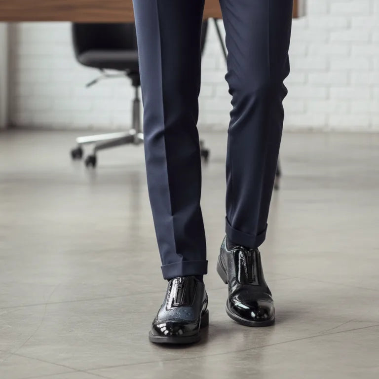 Patent Leather & Ostrich Texture